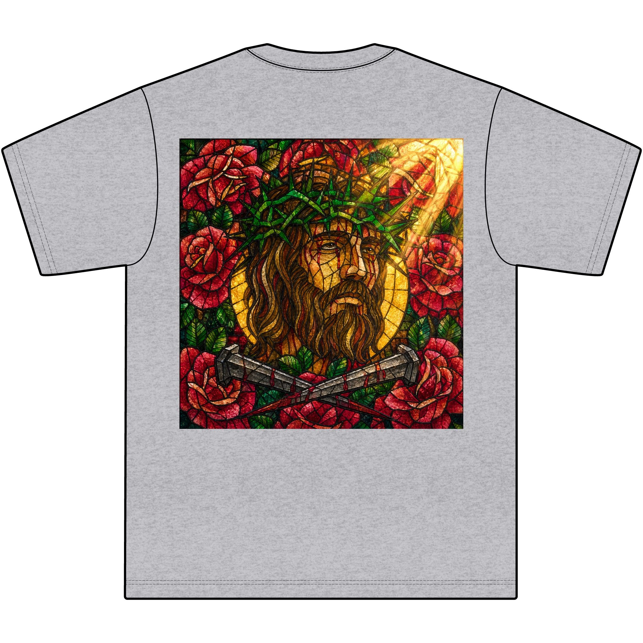 Jesus Crown of Thorns T-Shirt -"Let the Son In"