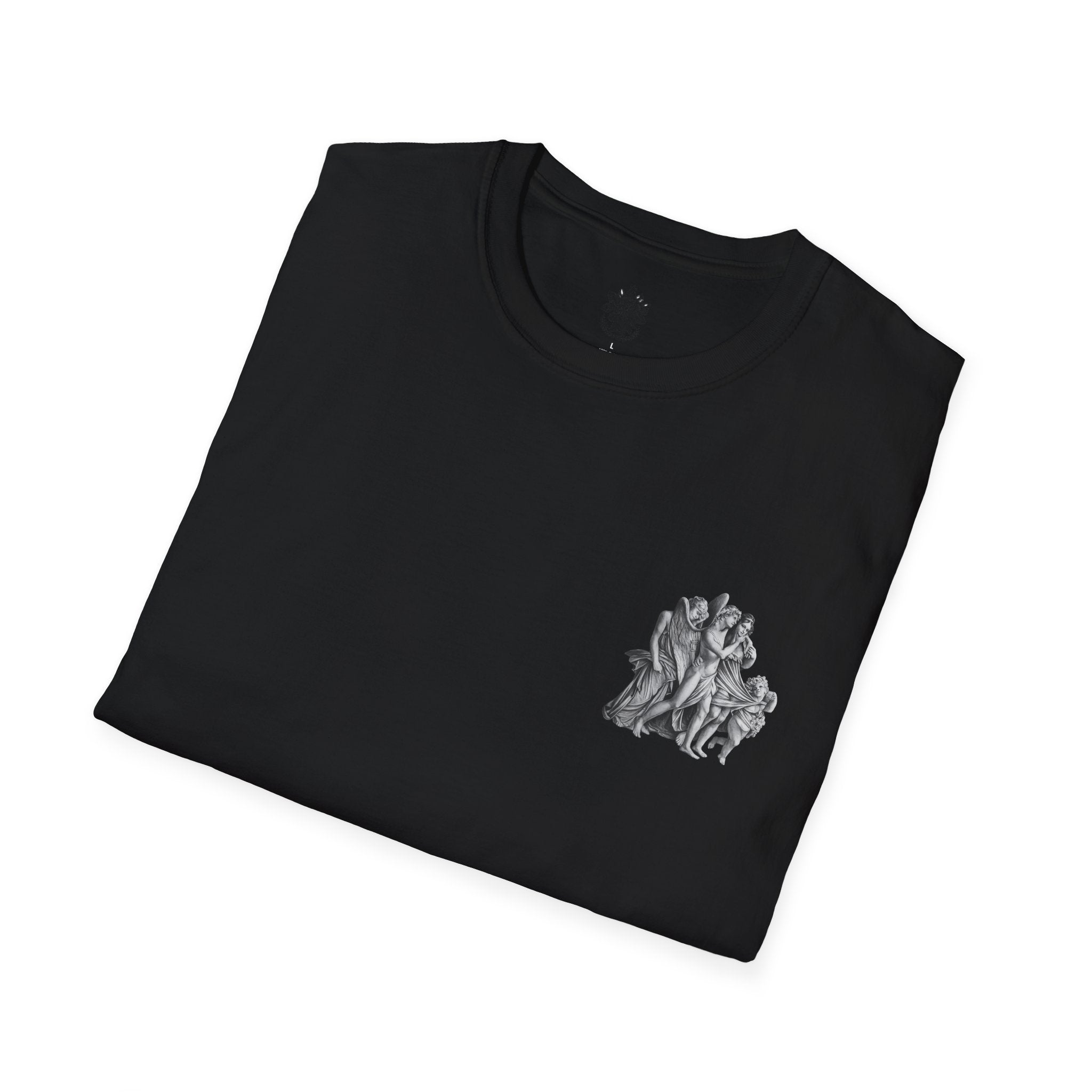 T-Shirt — Classical Sculpture Angel Group Graphic Tee