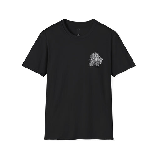 T-Shirt — Classical Sculpture Angel Group Graphic Tee